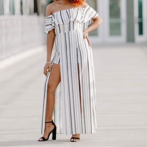 Off the Shoulder Maxi Dress